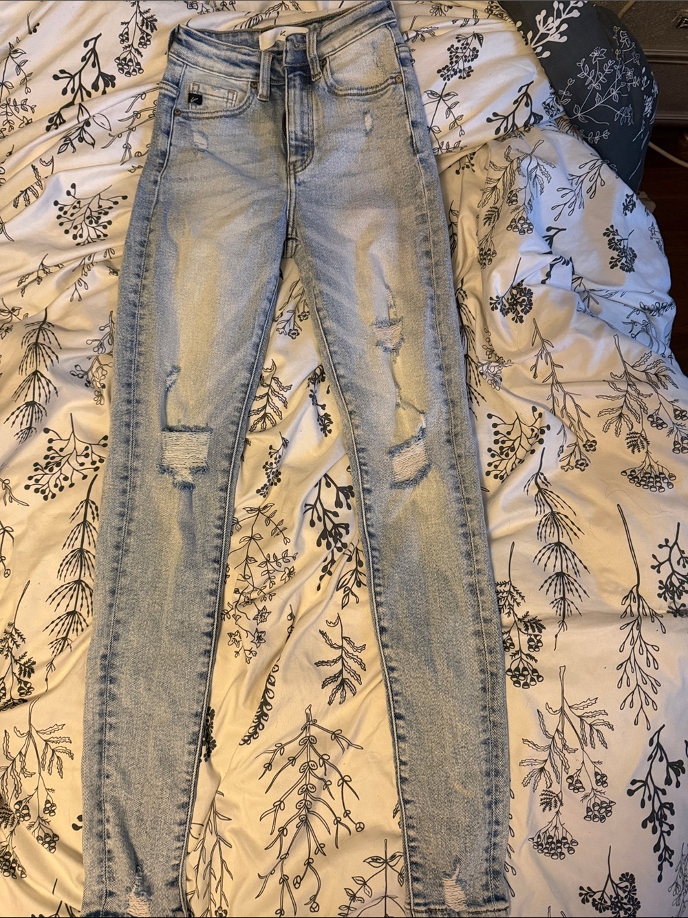 KanCan Light Blue Distressed Skinny Jeans